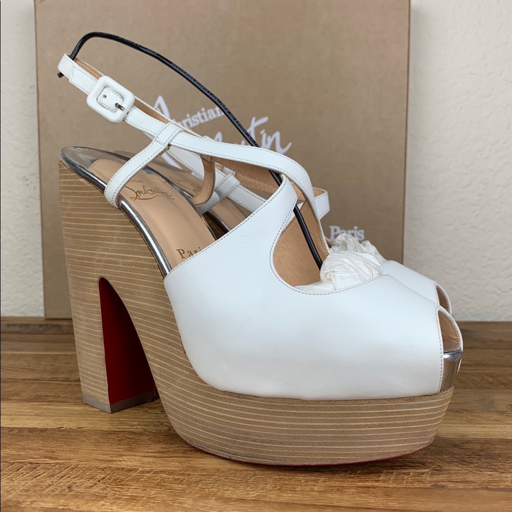 ☀️ Louboutin Martel 140 White 39
